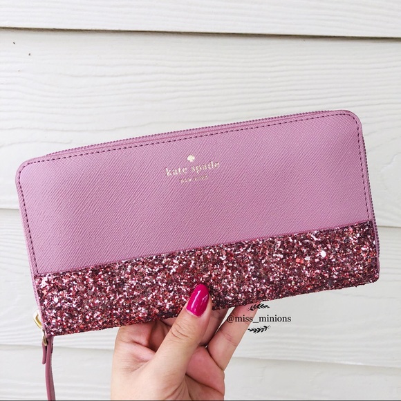 Kate Spade Greta Court Glitter Neda Wallet - Picture 2 of 7